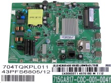Základní deska LCD LED modulu Philips XHCB02A00100SX / 715GA817-C0C-001-004Y