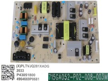 Napájecí zdrojová deska LCD Philips PLTVJQ281XADG 715GA052-P02-008-003M