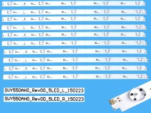 LED podsvícení 540mm sada 10 pásků pro LCD TV 55" Sony