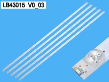 Sada LED podsvícení Philips LB43015 V0_03 AL 5 pásků 850mm DLED TOTAL ARRAY