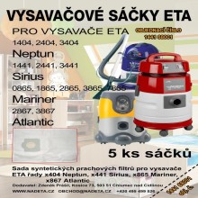 Sáčky do vysavače ETA a kompatibilní modely, 5 ks