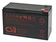 Olověný akumulátor 12V 7,2Ah s konektory 6,35mm CSB GP1272F2