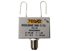 DVB-T2 anténní zesilovač 20dB s napájením 5V a symetrizačním členem