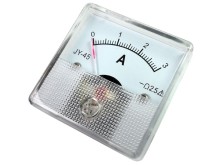 Analogový panelový ampérmetr 3A DC s integrovaným bočníkem 45x45 mm