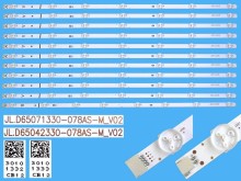 Sada LED podsvitu 707mm pro LCD TV 65" Vestel 23548234, 11 dílů