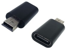 Adaptér USB-C na mini USB konektor černý