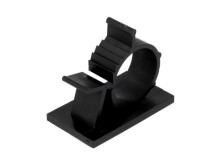 Samolepicí kabelová příchytka pro kabel průměru 16,5-20,1 mm, černá polyamidová