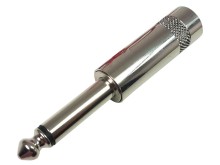 Kovová kabelová zástrčka JACK 6,3 mm mono REAN