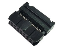 Pozlacená 14pinová prořezávací zásuvka pro plochý kabel s mechanickým uzávěrem