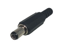 Napájecí konektor 5,5 x 2,5 mm s kabelem a pájením, délka 9 mm