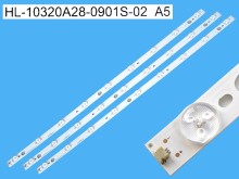 LED podsvit 620mm sada 3 pásky pro Blaupunkt LCD TV