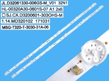 Sada LED podsvícení 575mm pro LCD TV 32" – 2 kusy DLED backlight