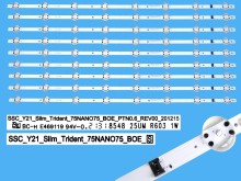 Sada LED podsvitu 840mm pro 75" LCD TV LG s 9 pásky AGF30125402