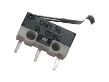 Mikrospínač DM-03S02P s oblou páčkou 14 mm pro PCB