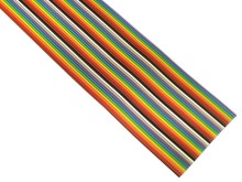 Vícežilový plochý kabel 37 žil 28AWG barevný Cu bez stínění