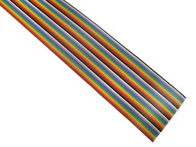 Vícežilový plochý kabel 40x28AWG barevný, nestíněný, Cu