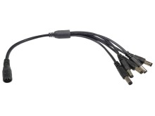 Y rozbočovací kabel s 5 výstupy a konektory 5.5 x 2.1 mm