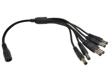 Y-kabel rozbočovací s konektory 5.5 x 2.1mm, 1 zásuvka + 6 zástrček