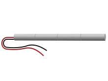 Akumulátor 4,8V 1300mAh AA pro nouzová světla s kabelem bez konektoru