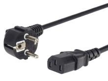 Napájecí síťový kabel PC 3m 3x0,75mm² černý
