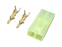 Mini Tamiya napájecí konektor samec 2p 4,5mm