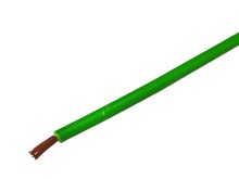 Instalační kabel H05V-K 1 x 0,75 mm², zelený, měděný vodič