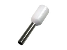 Izolovaná krimpovací dutinka trubičková bílá 1,0 mm², 10 kusů