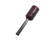 Izolovaná krimpovací dutinka trubičková hnědá 0,75 mm², 10 ks