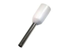 Izolovaná krimpovací dutinka trubičková 0,5 mm² bílá, 10 kusů