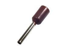 Izolovaná krimpovací trubičková dutinka 0,5 mm², hnědá, 10 ks