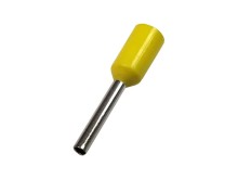 Izolovaná krimpovací dutinka trubičková žlutá 0,5 mm², 10 ks