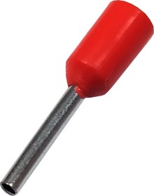 Izolovaná krimpovací dutinka červená 0,5 mm², 10 ks