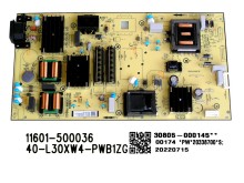 Napájecí zdrojová deska LCD modulu TCL 30805-000145 / SMPS 40-L30XW4-PWB1ZG
