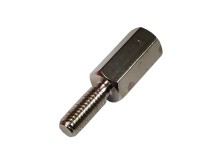 Kovový šestihranný distanční sloupek s M3 vnějším a vnitřním závitem, délka 10 mm