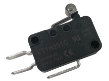 Mikrospínač s kladkou 12mm, faston 4,8mm, 5A/250V
