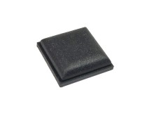 Podstavec z tvrzené gumy hranatý 12,7x12,7 mm, výška 3,1 mm, samolepicí nožička