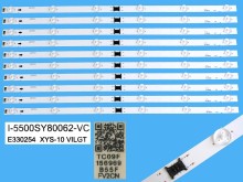 Sada LED podsvitu 570mm pro Sony LCD TV 55" – 10 pásků DLED