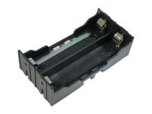 Držák na 2 baterie 18650 vedle sebe s vývody pro PCB