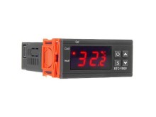 STC-1000 digitální termostat s rozsahem -50 až +99 °C a napájením 230 V AC