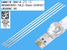 Sada LED podsvícení 960mm pro Hisense 50" LCD TV, 4 kusy