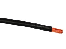 Silikonový měděný kabel 2,5mm² s černou izolací, metráž