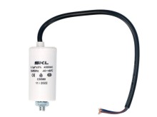Motorový rozběhový kondenzátor 6,3 µF 450V CBB60 s kabelem 25 cm
