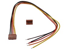 Přímý 5pinový konektor male + female s kabelem 25 cm a platinovými kontakty