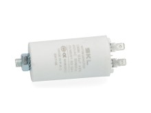 Motorový rozběhový kondenzátor 12,5 µF 450V s konektory Faston 6,3 mm