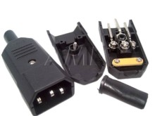 Napájecí konektor IEC C14 samec 230V 10A pro počítač