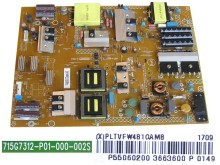 Napájecí zdrojová deska LCD modulu Philips PLTVFW481GAM8 715G7312-P01-000-002S