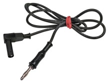 Měřicí kabel s banánkovými konektory černý 20A, provedení B