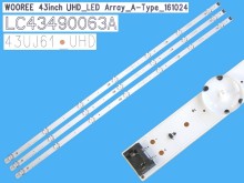 LED podsvícení sada LG CSP43 3 pásky 828mm DLED TOTAL ARRAY