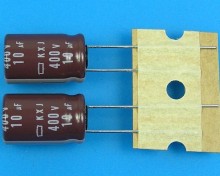 Elektrolytický kondenzátor 10uF 400V 105°C Nippon KXJ low ESR