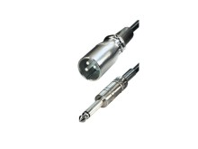 Audio kabel XLR samec na Jack 6,3mm mono, 5m